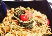 Μακαρόνια με πέστο και σέλερυ