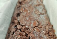 Υγιεινό σοκολατένιο κέικ μπανάνας (πρωτεϊνικό)